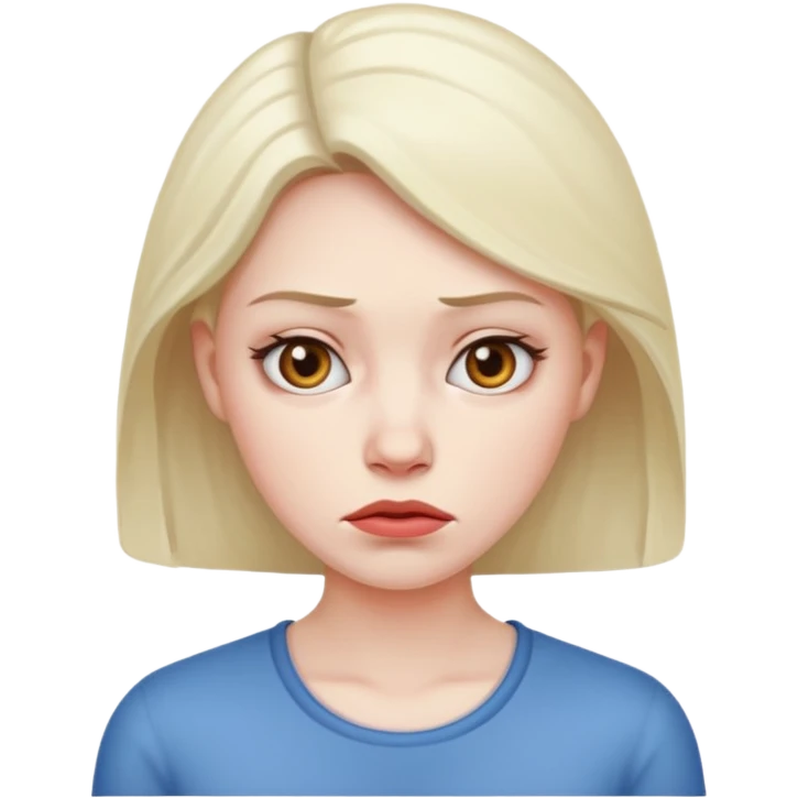 These women look sad. I want them to be unimpressed emoji