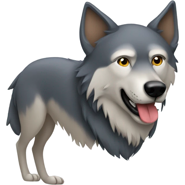 wolf and dog emoji