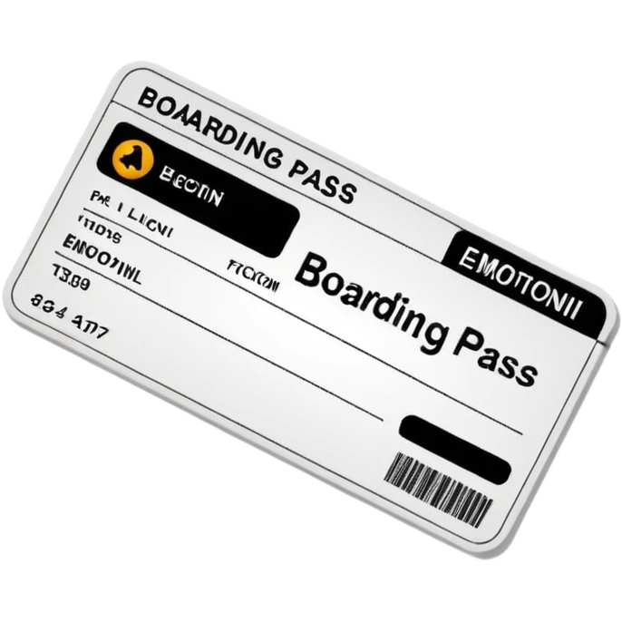 boarding pass emoji