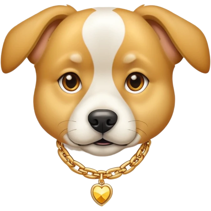Dog with necklace emoji