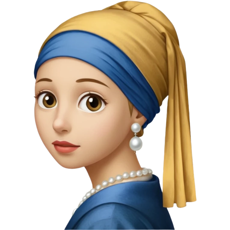 Girl with a Pearl Earring painting emoji