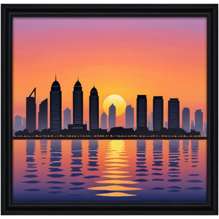 Mumbai sunset at Worlu emoji