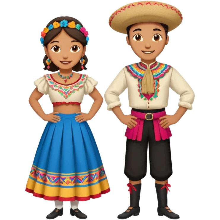 cueca dancers emogi emoji
