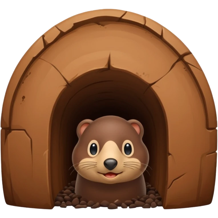 Mole in mole hole emoji