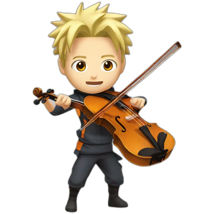 Naruto playing violin  emoji