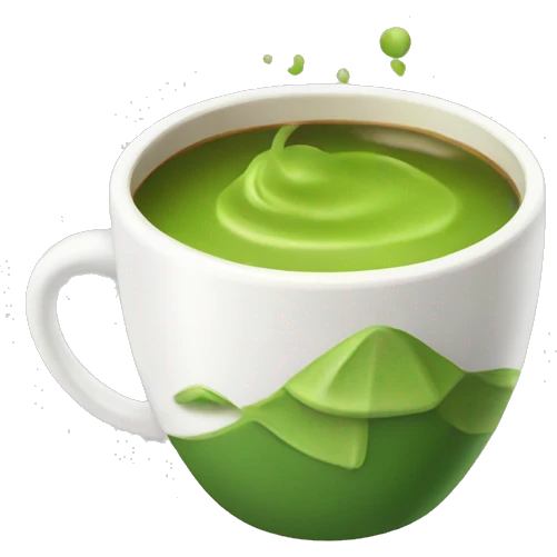A cup of matcha  emoji