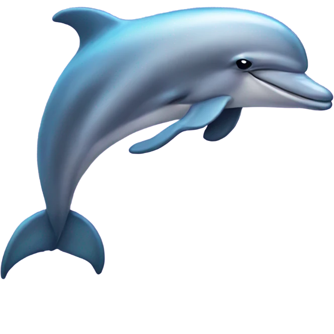 Dolphin with long nails emoji