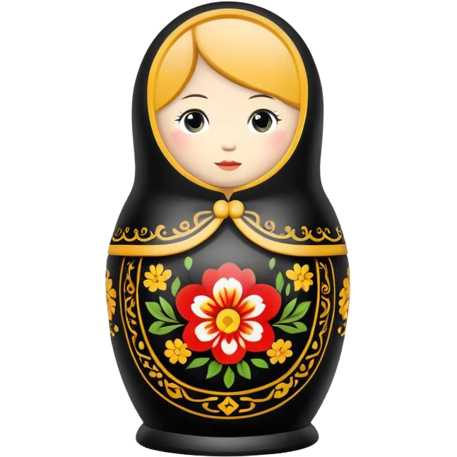 matryoshka black emoji