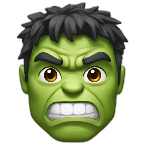 hulk with headpones emoji