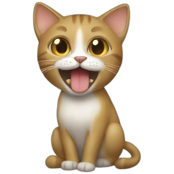 Un chat qui vomit emoji