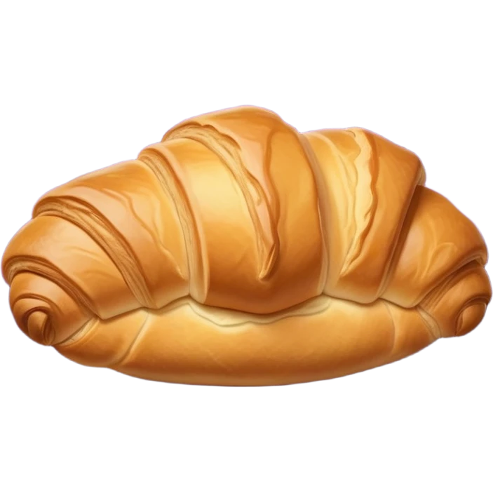 There's a croissant on a purple napkin. emoji
