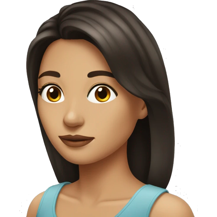 beautiful brunette emoji