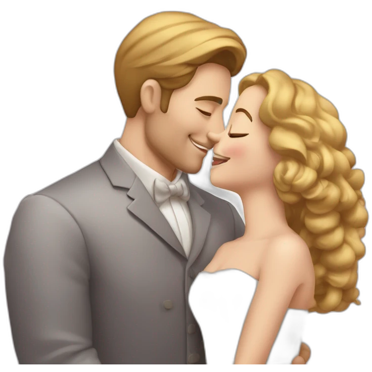 Homme qui fait un doigt d'honneur et des bisous des bisous emoji