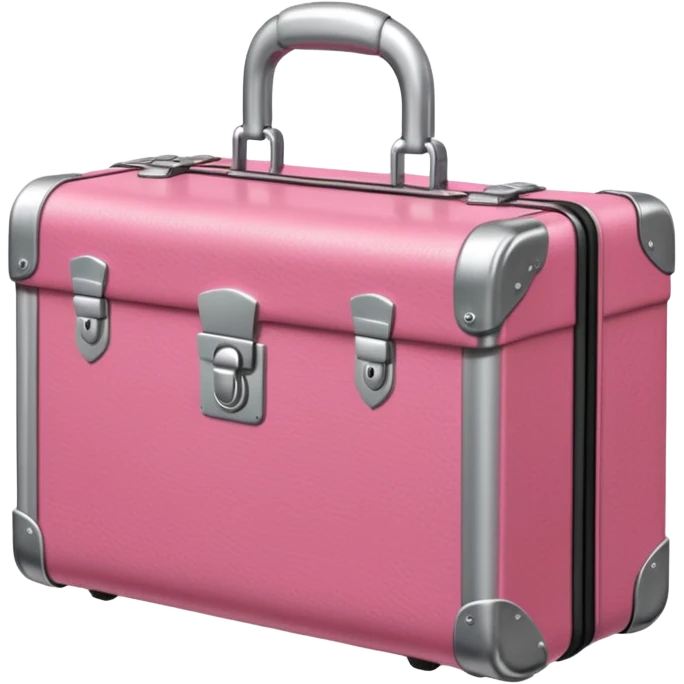 locked pink suitcase emoji