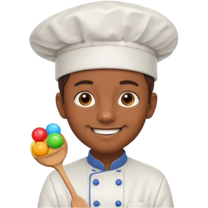 Chef + gumdrop hat emoji