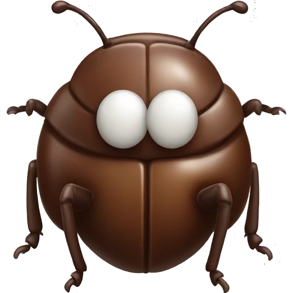 cute chocolate beetle emoji