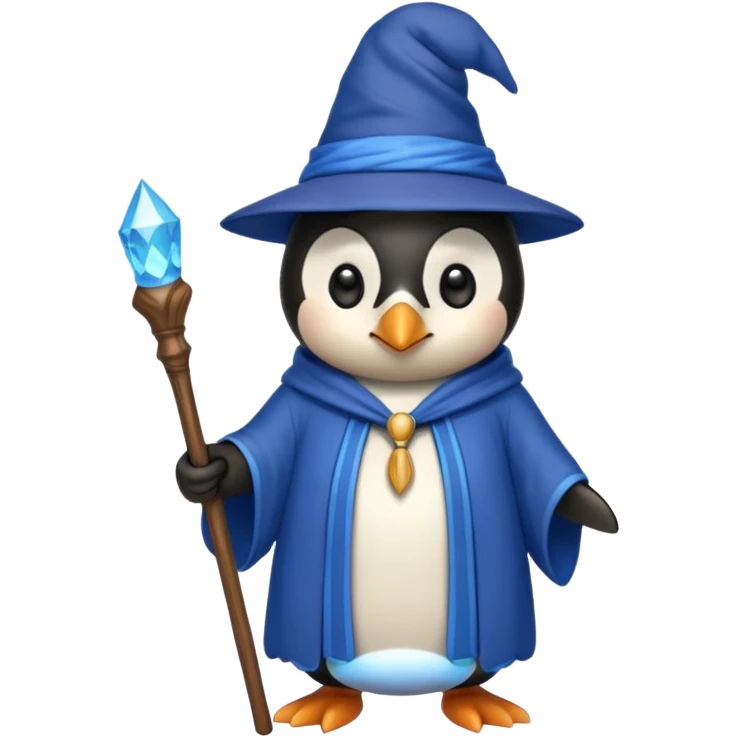 Penguin Wizard emoji