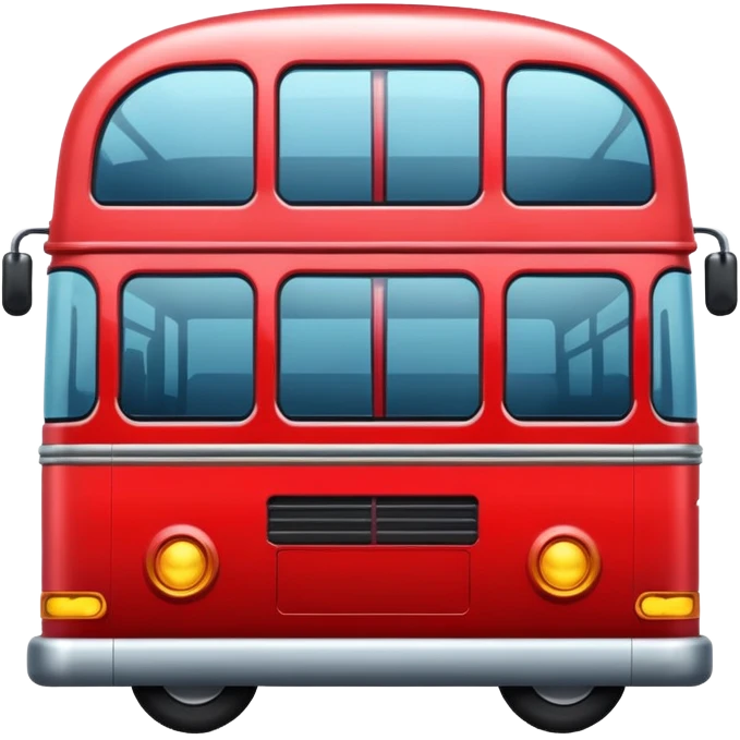 Bus red emoji