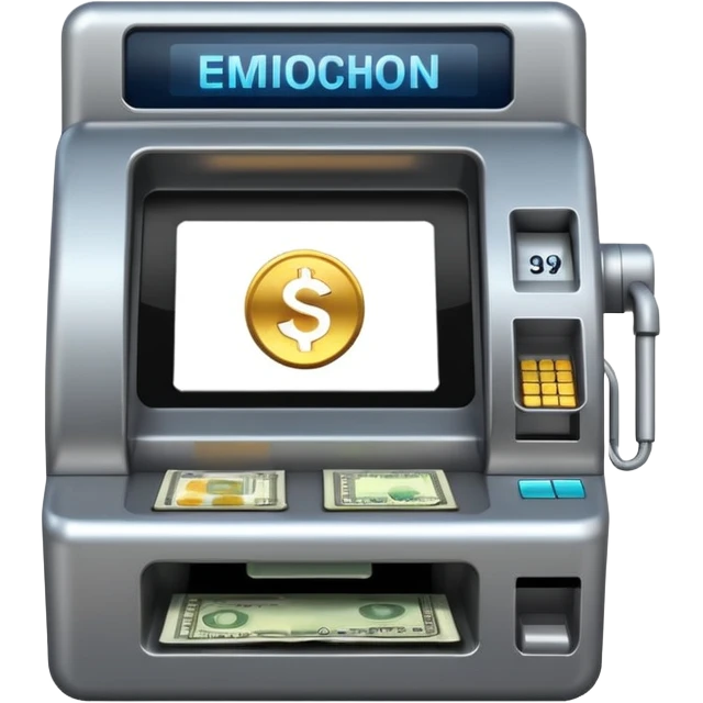 make a cash mashine 4k realistic emoji