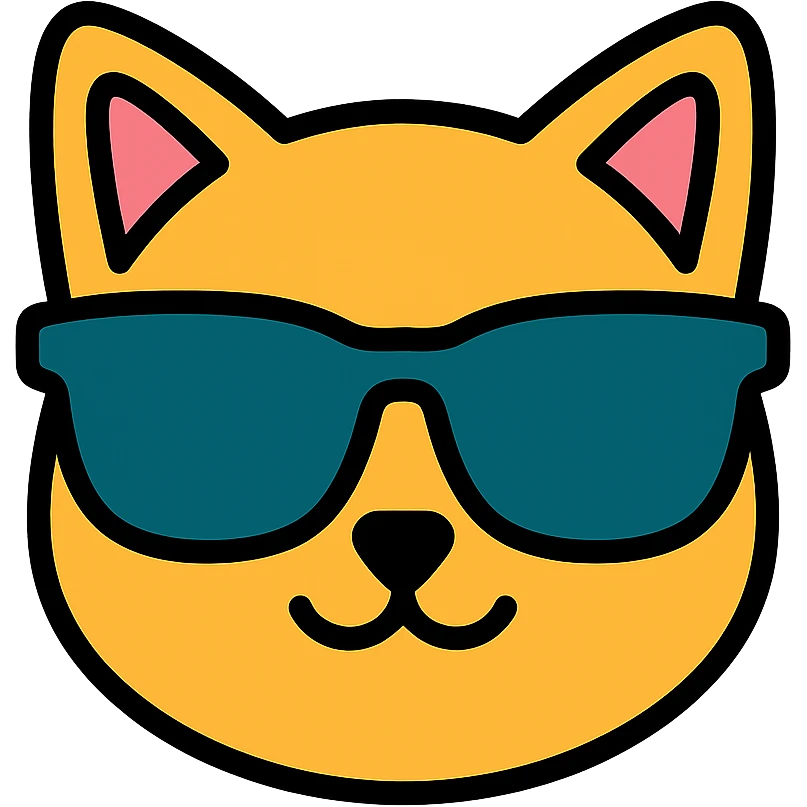 cat wearing sunglasses emoji