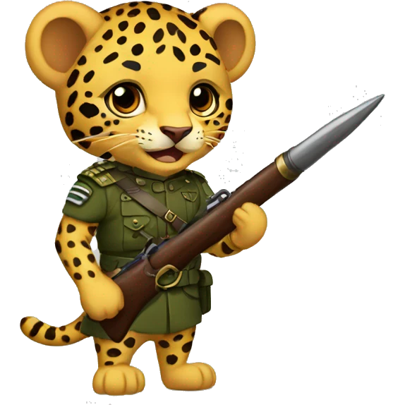 Leopard corps entier emoji