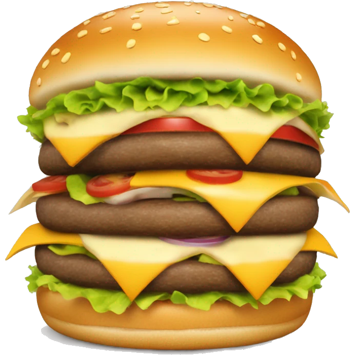 burguer with only burguer and cheese emoji