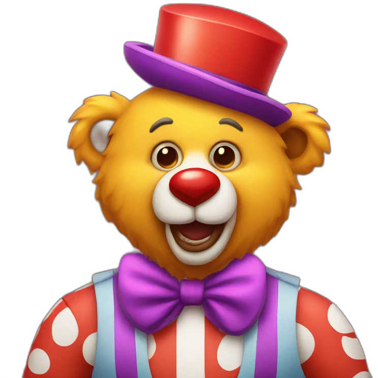 clown bear emoji