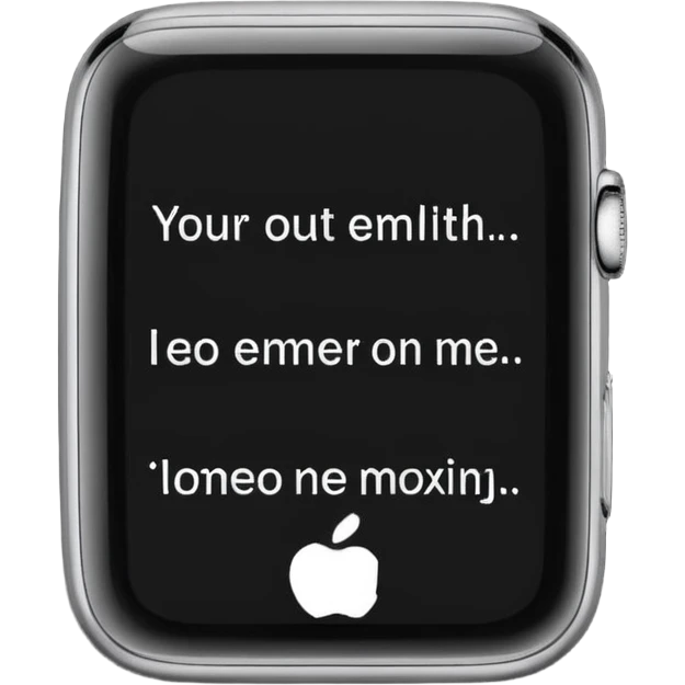 screen with written text only emoji