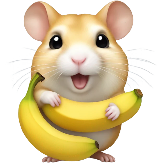 hamster eating banana  emoji