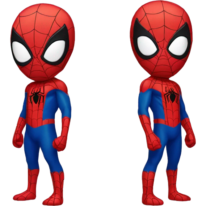 stitch disguised as spiderman emoji