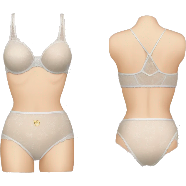 Couture woman underwear emoji