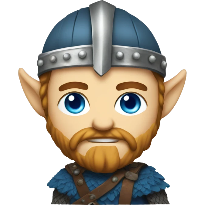 Blue eye Viking emoji