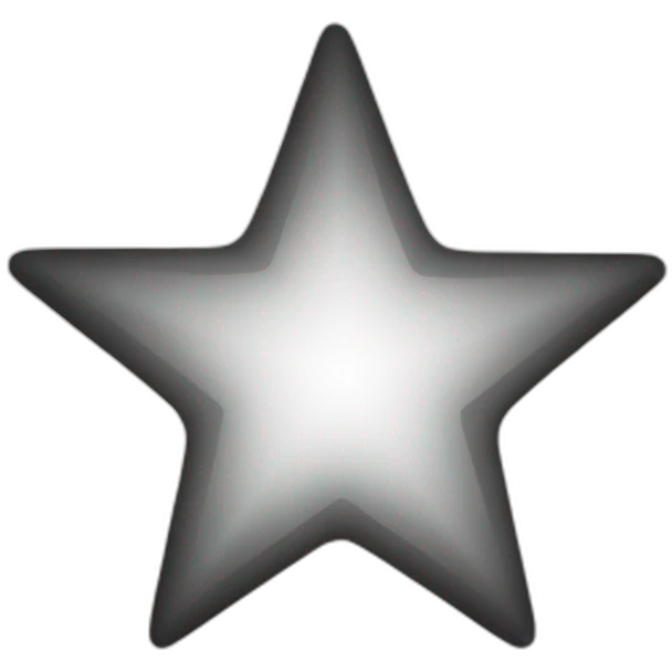 Etoile contour vide emoji