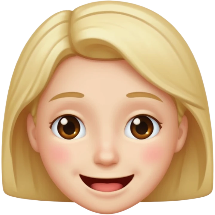 Embarrassment with a smile emoji