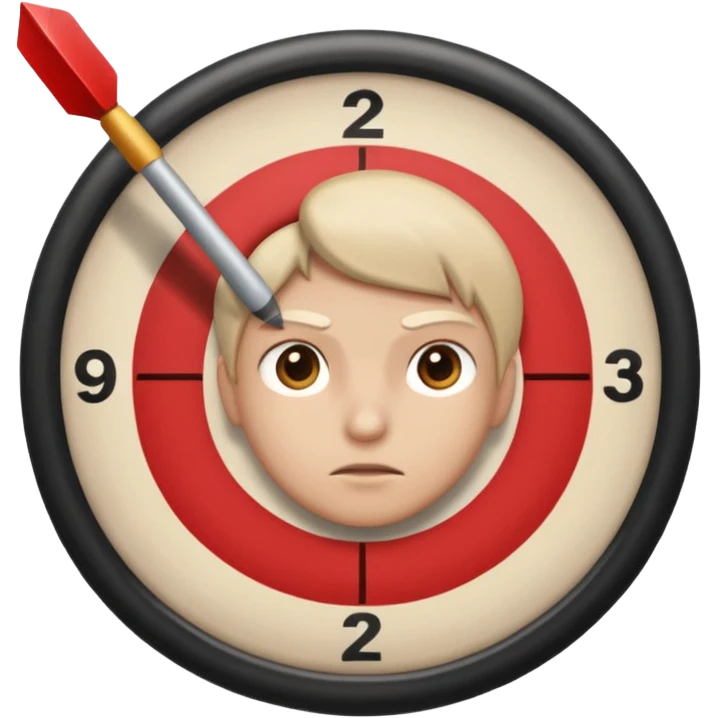 Hitting the correct target. 3 times in a row emoji