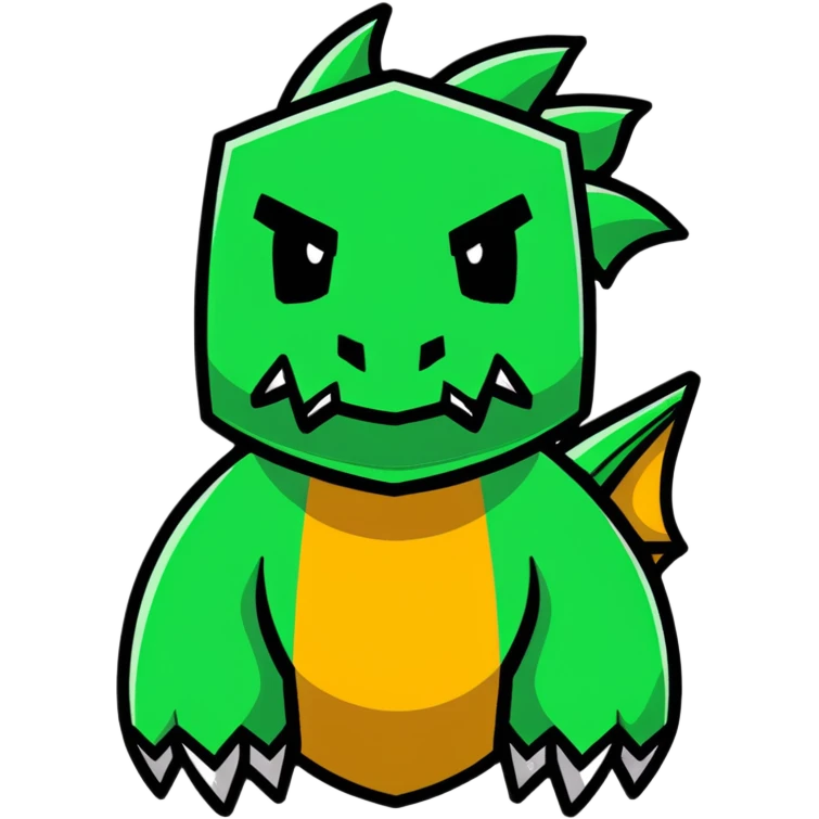 Minecraft dragon head emoji