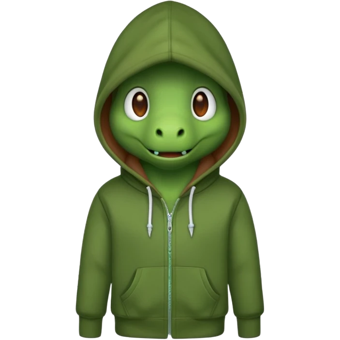 Dino in a hoodie  emoji