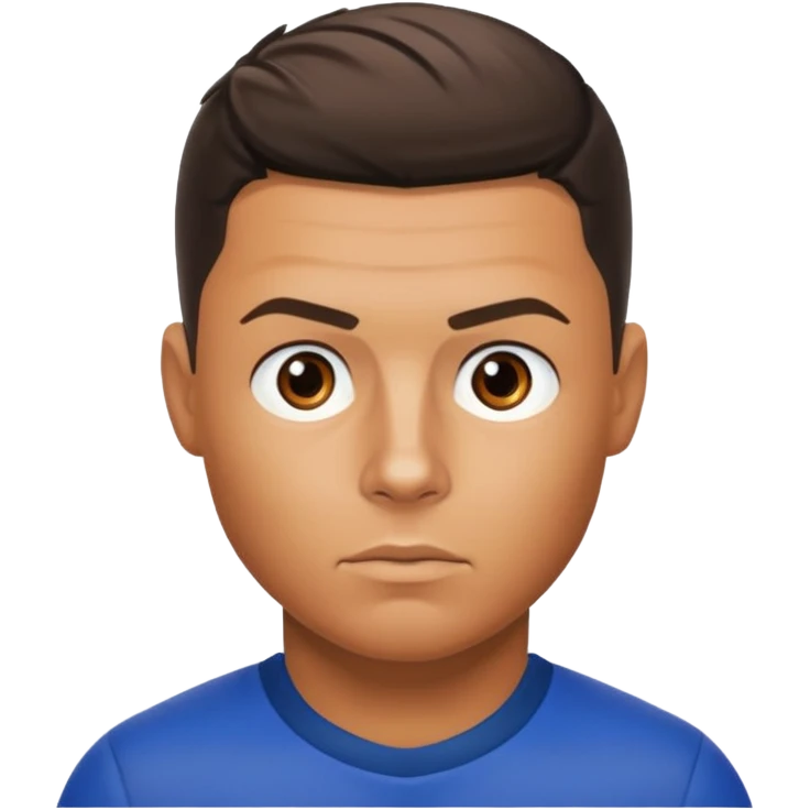 رونالدو در حال نضری گرقتن emoji