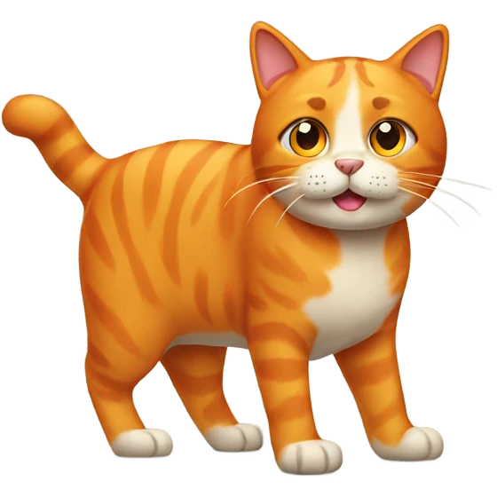 Large orange cat emoji