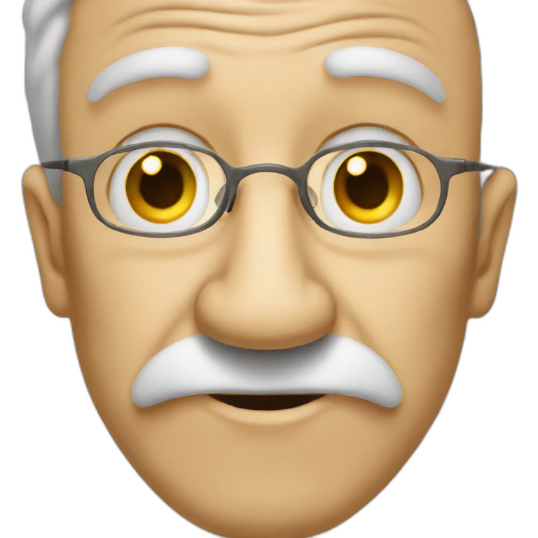 Big nose old man suit emoji