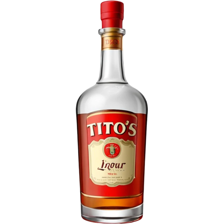 Tito’s liquor bottle emoji