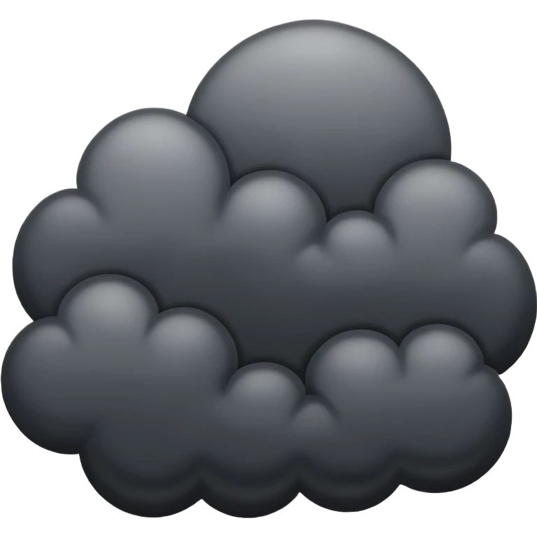 dark clouds emoji