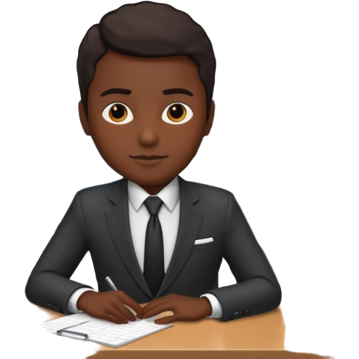 persona etendiendo  oficina emoji