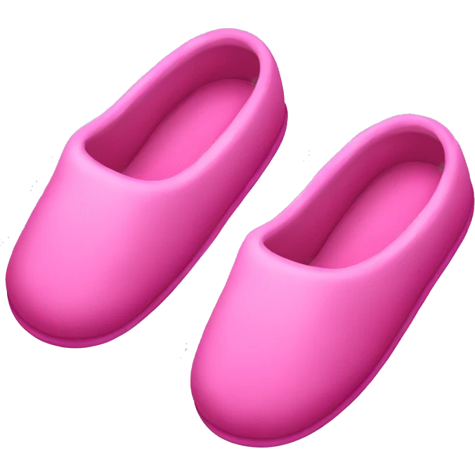 Pink slippers emoji