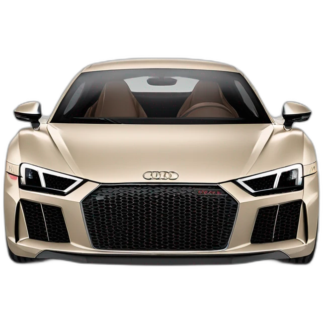 2017 Audi R8 Coupé V10 beige color emoji