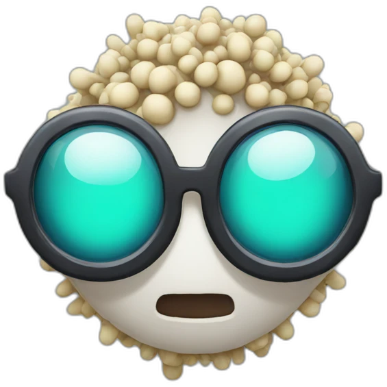Glasses virus emoji