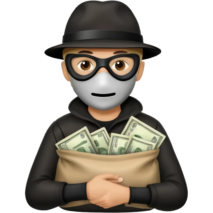Bank robber emoji