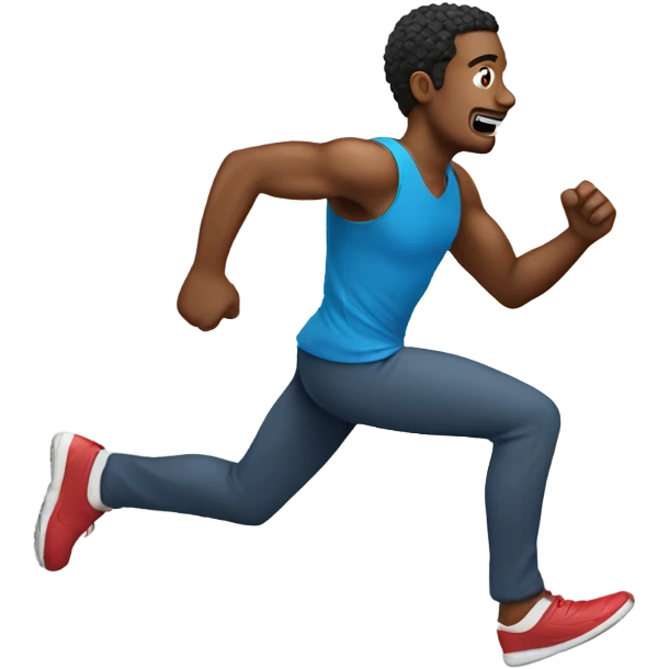 Man running emoji