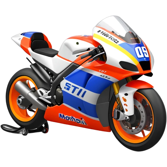 UNA MOTO DA CORSA STILE MOTOGP emoji