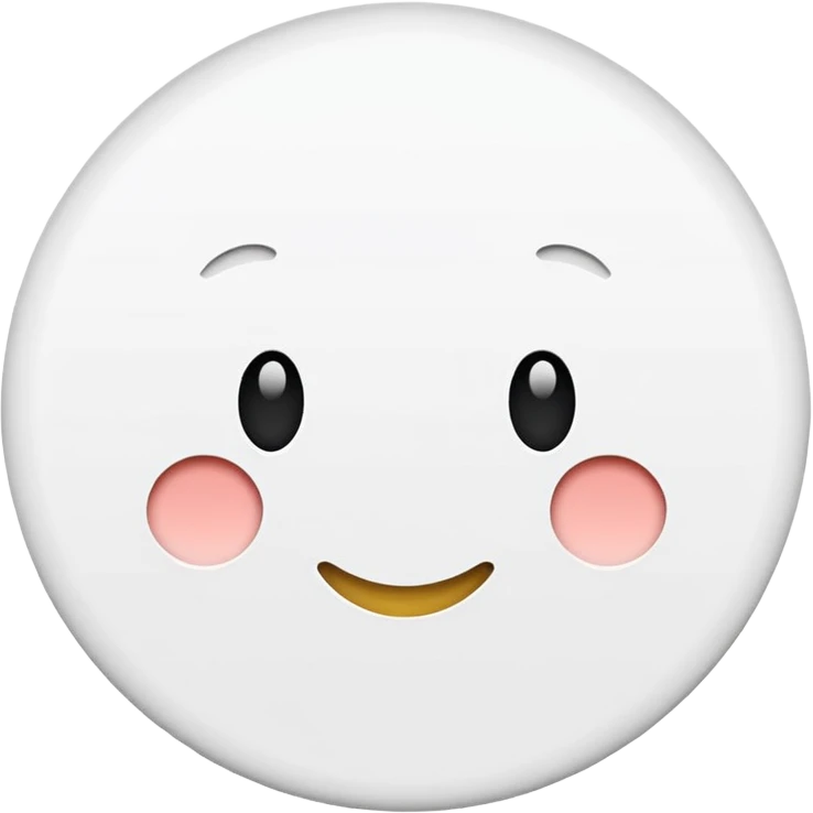 White circle outline emoji